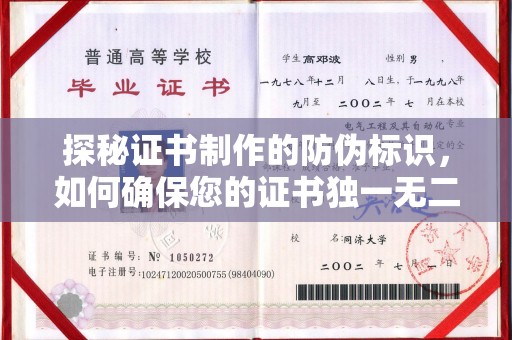 丁青探秘证书制作的防伪标识，如何确保您的证书独一无二
